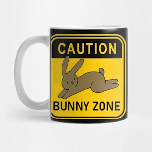 Caution Bunny Zone Mug